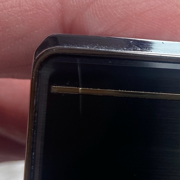 Hickok black leather belt and buckle Sz 36-42 gorgeous buckle EUC - Picture 9 of 11